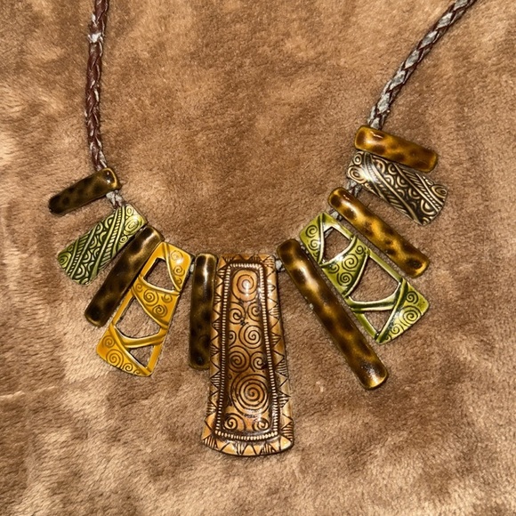 🌹Braided Leather Necklace - Picture 2 of 3